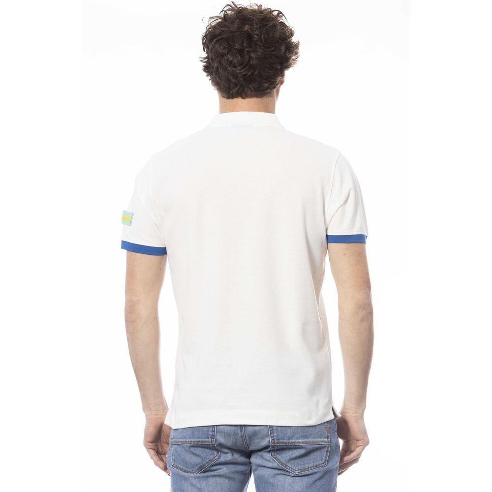 Invicta Weißes Poloshirt aus Baumwolle für Herren