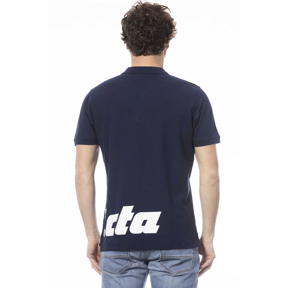 Invicta Blaues Baumwoll-Poloshirt für Herren