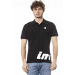 Invicta Schwarzes Herren-Poloshirt aus Baumwolle