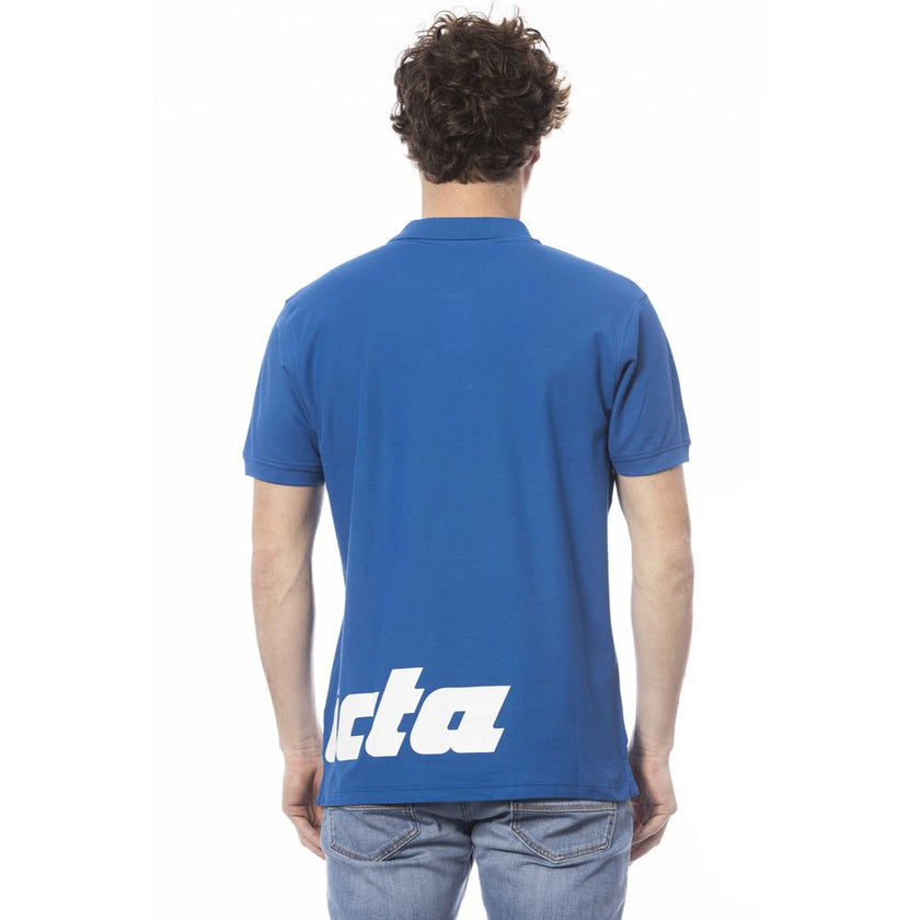 Invicta Blaues Baumwoll-Poloshirt für Herren