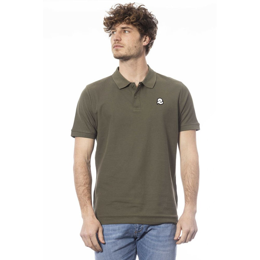 Invicta Grünes Herren-Poloshirt aus Baumwolle