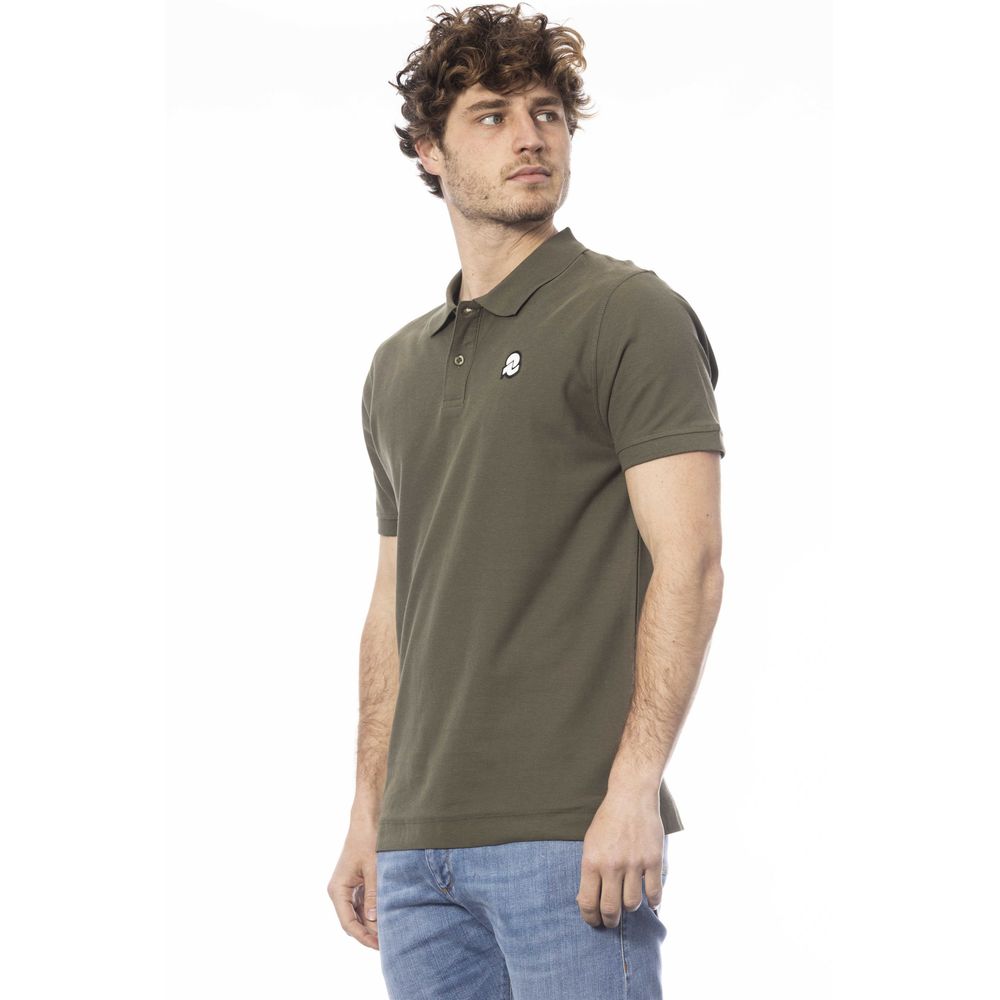 Invicta Grünes Herren-Poloshirt aus Baumwolle