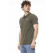 Invicta Grünes Herren-Poloshirt aus Baumwolle