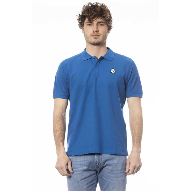 Invicta Blaues Baumwoll-Poloshirt für Herren