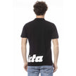 Invicta Schwarzes Herren-Poloshirt aus Baumwolle