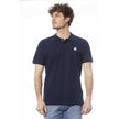 Invicta Blaues Baumwoll-Poloshirt für Herren