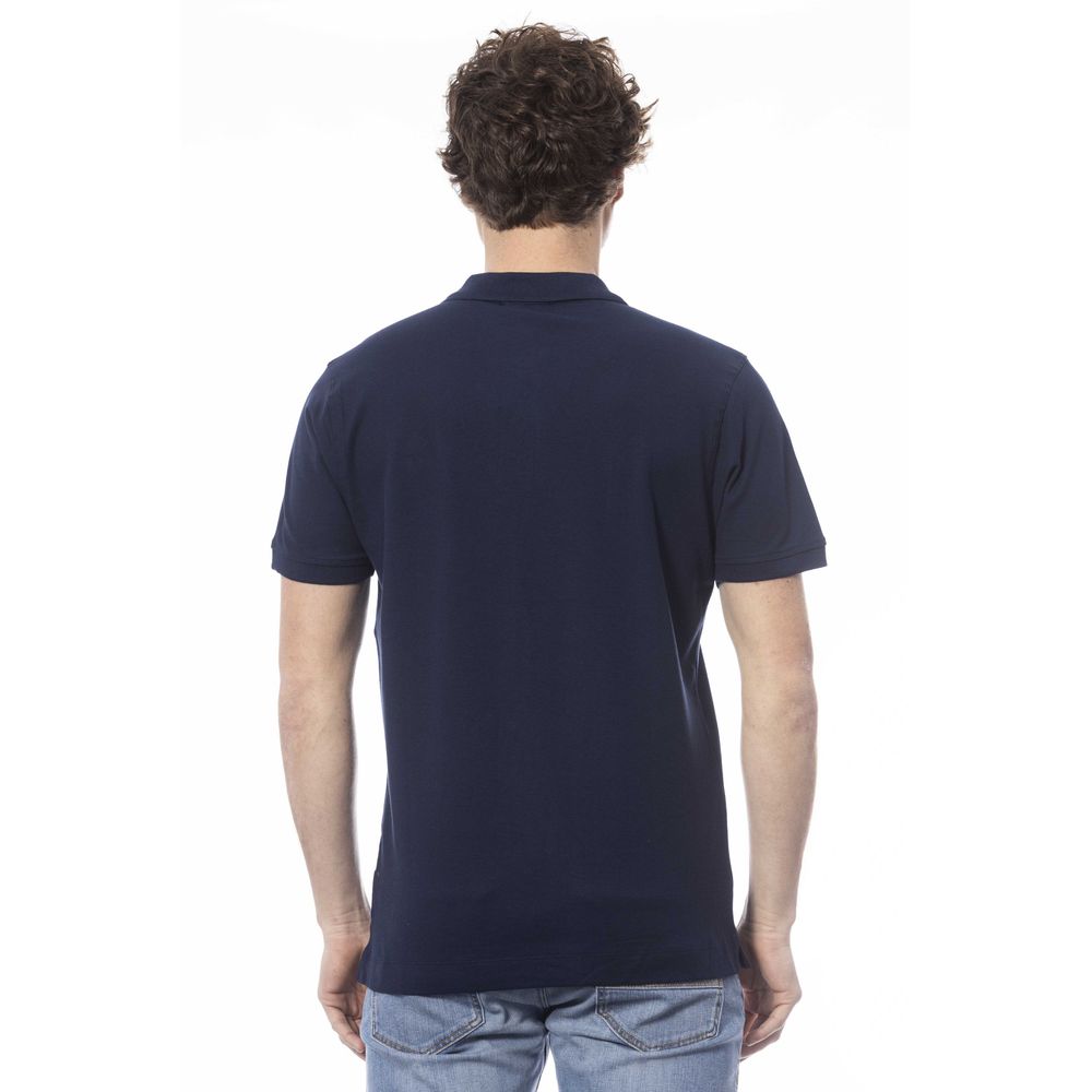 Invicta Blaues Baumwoll-Poloshirt für Herren
