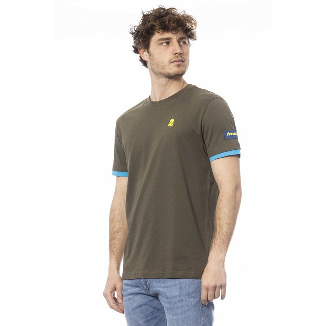 Invicta Grünes Baumwoll-T-Shirt für Herren