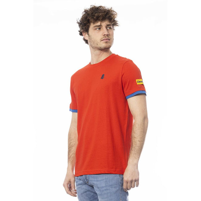 Invicta Rotes Baumwoll-T-Shirt für Herren