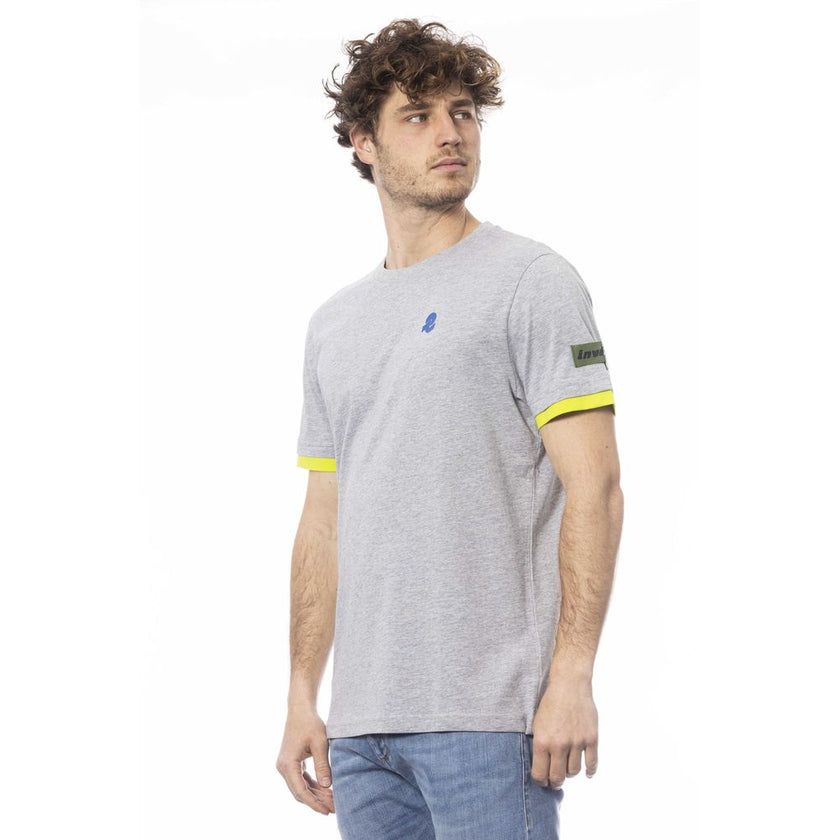 Invicta Graues Baumwoll-T-Shirt für Herren