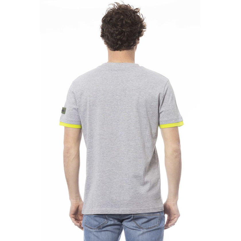 Invicta Graues Baumwoll-T-Shirt für Herren