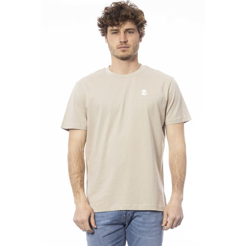 Invicta Beige Baumwoll-T-Shirt für Herren