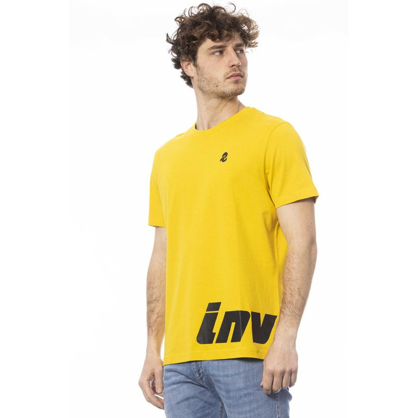 Invicta Herren T-Shirt aus gelber Baumwolle