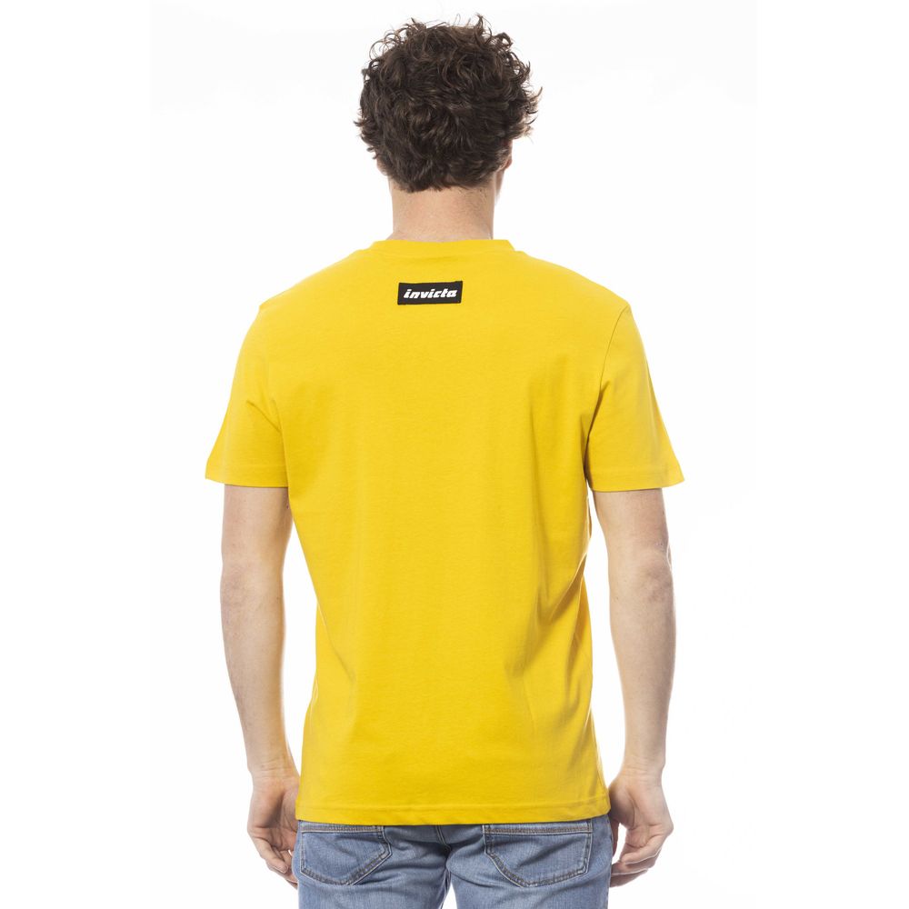 Invicta Herren T-Shirt aus gelber Baumwolle