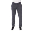 Trussardi Schwarze Herrenhose aus Baumwolle
