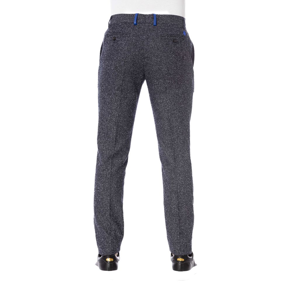 Trussardi Schwarze Herrenhose aus Baumwolle