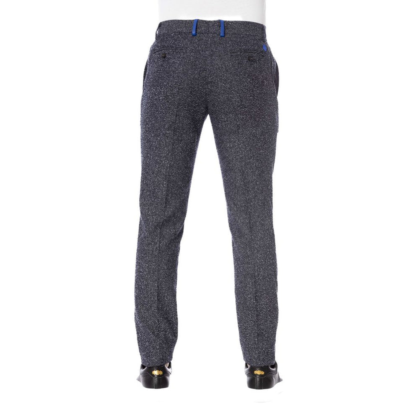 Trussardi Schwarze Herrenhose aus Baumwolle