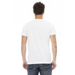Trussardi Action Weißes Herren-T-Shirt aus Baumwolle