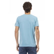 Trussardi Action Hellblaues Polyester-T-Shirt