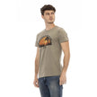 Trussardi Action Grünes Baumwoll-T-Shirt für Herren