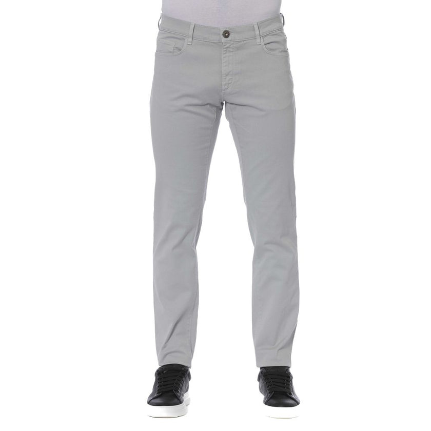 Trussardi Jeans Graue Baumwolle Männer Jeans