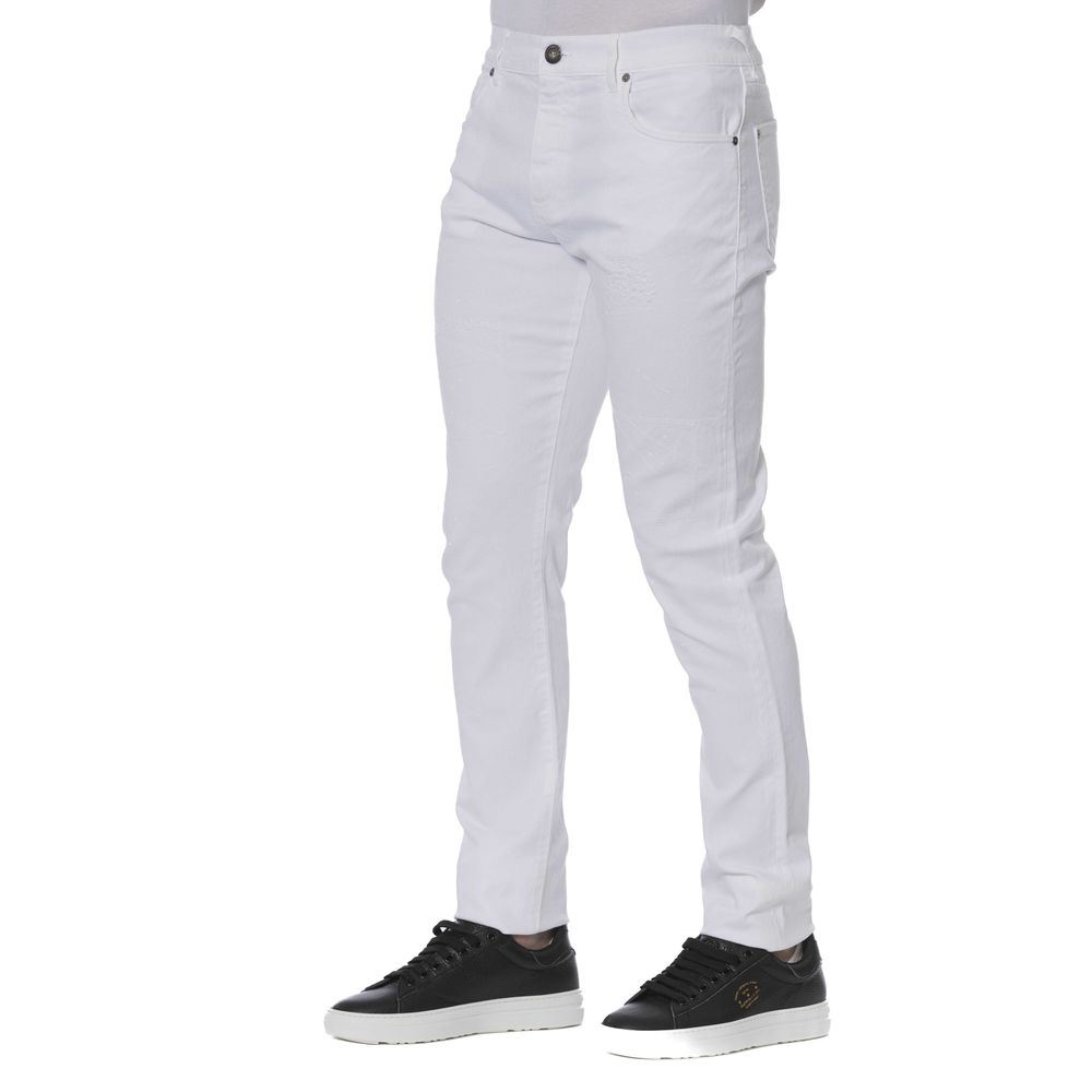 Trussardi Jeans Herrenjeans aus weißer Baumwolle