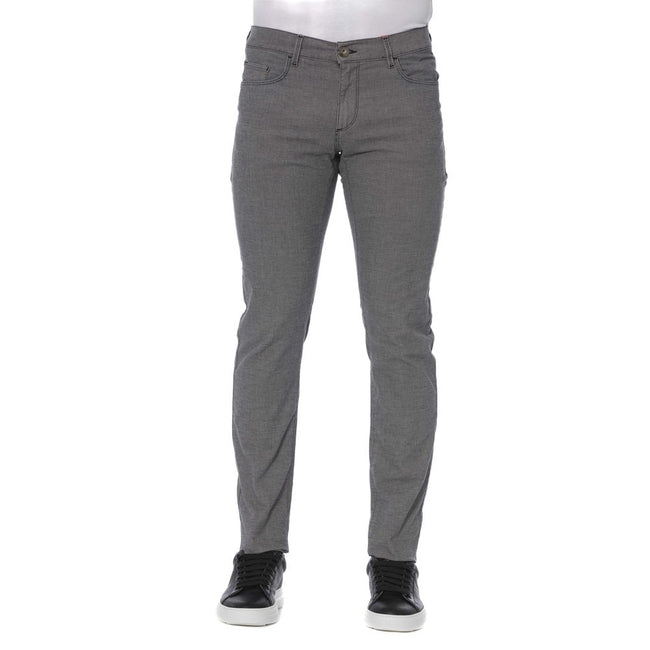 Trussardi Jeans Graue Baumwolle Herrenhosen