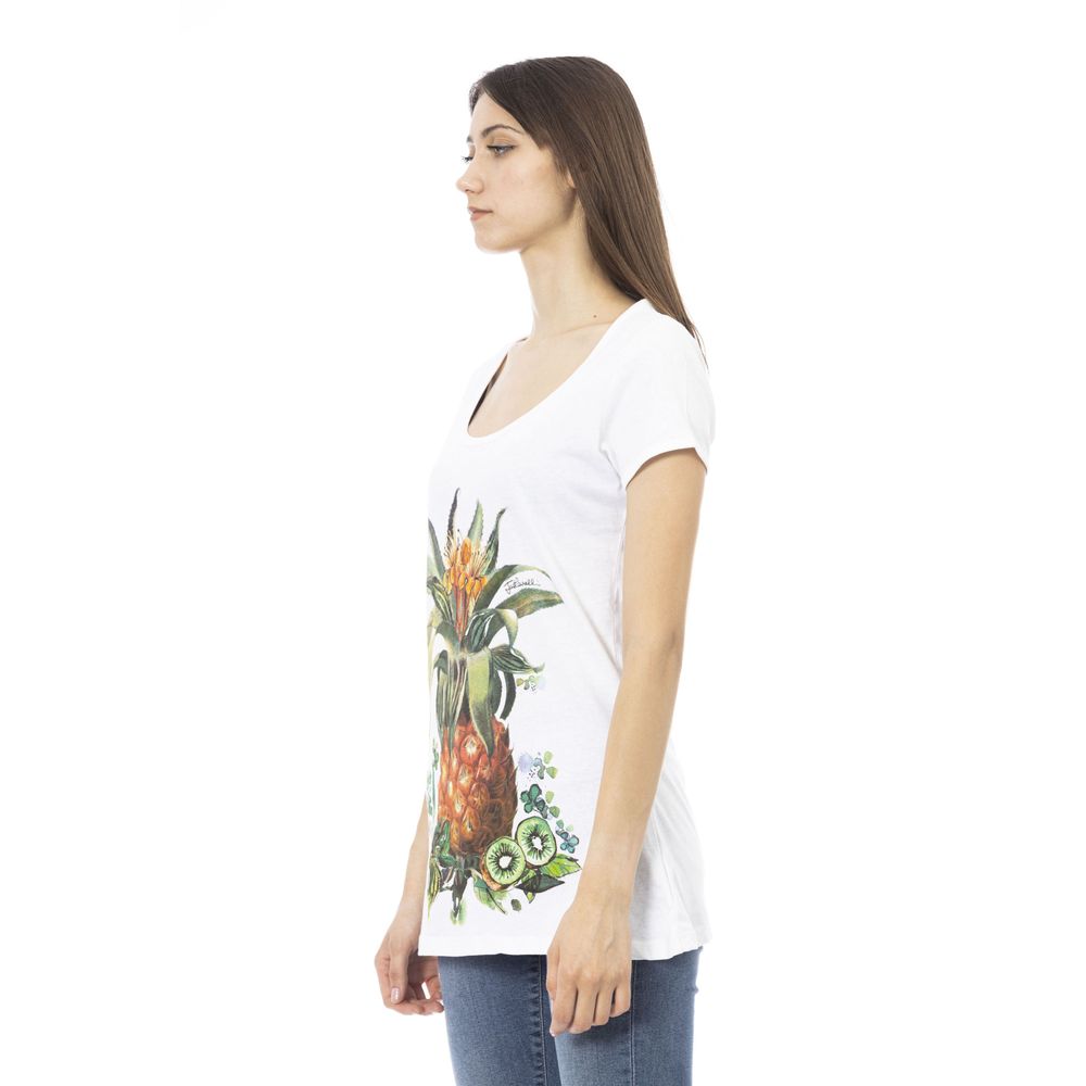 Just Cavalli Women's White Cotton T-Shirt