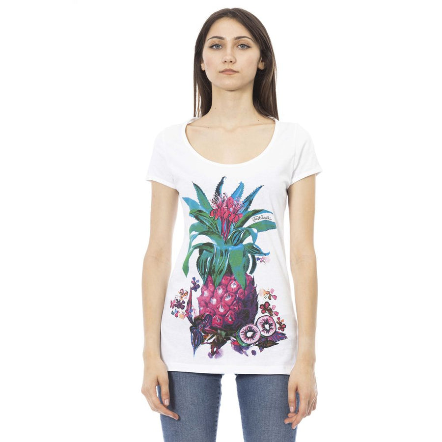 Just Cavalli Women's White Cotton T-Shirt