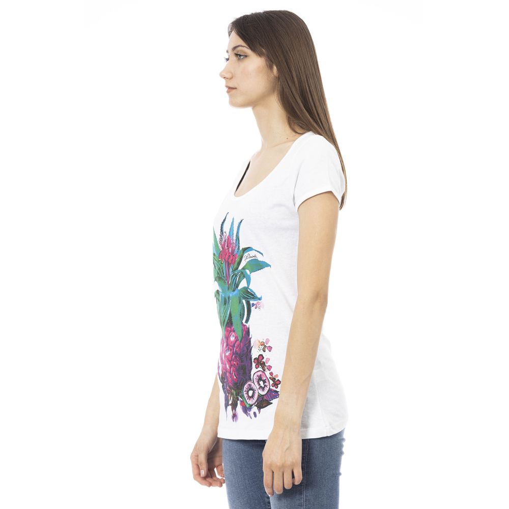 Just Cavalli Women's White Cotton T-Shirt