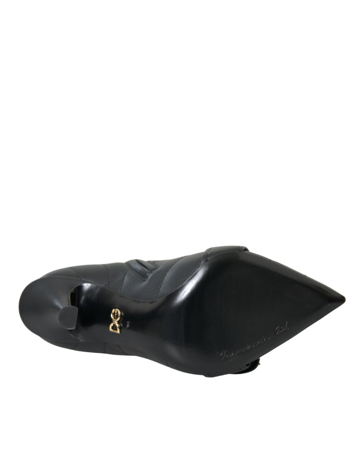 Dolce & Gabbana Black Devotion Quilted Buckle Boots Shoes