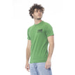 Cavalli Class Grünes Baumwoll-T-Shirt für Herren