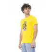Cavalli Class Herren T-Shirt aus gelber Baumwolle