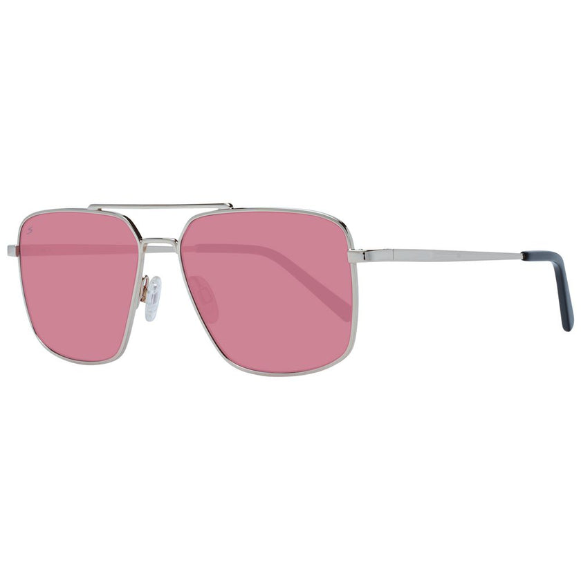 Serengeti Sonnenbrille aus silbernem Metall