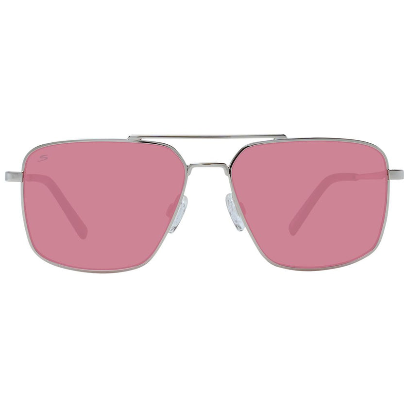 Serengeti Sonnenbrille aus silbernem Metall