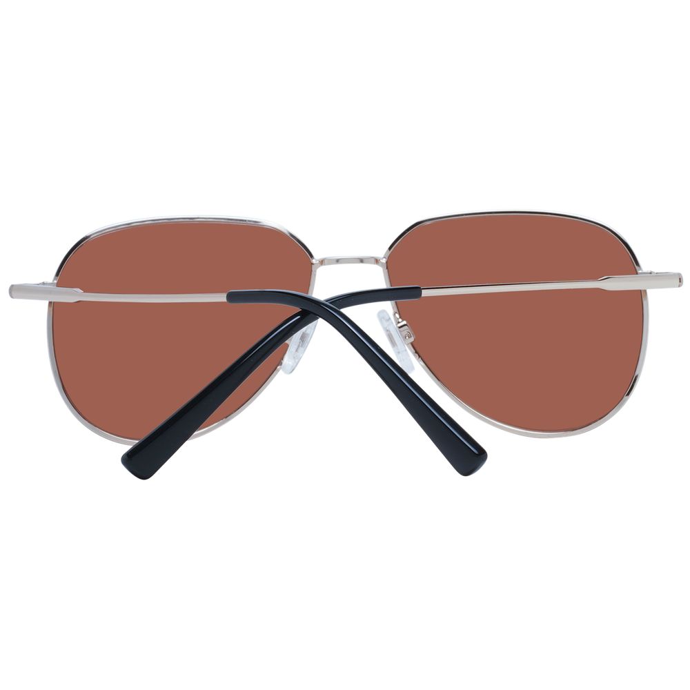 Rose Gold Metal Serengeti Sunglasses