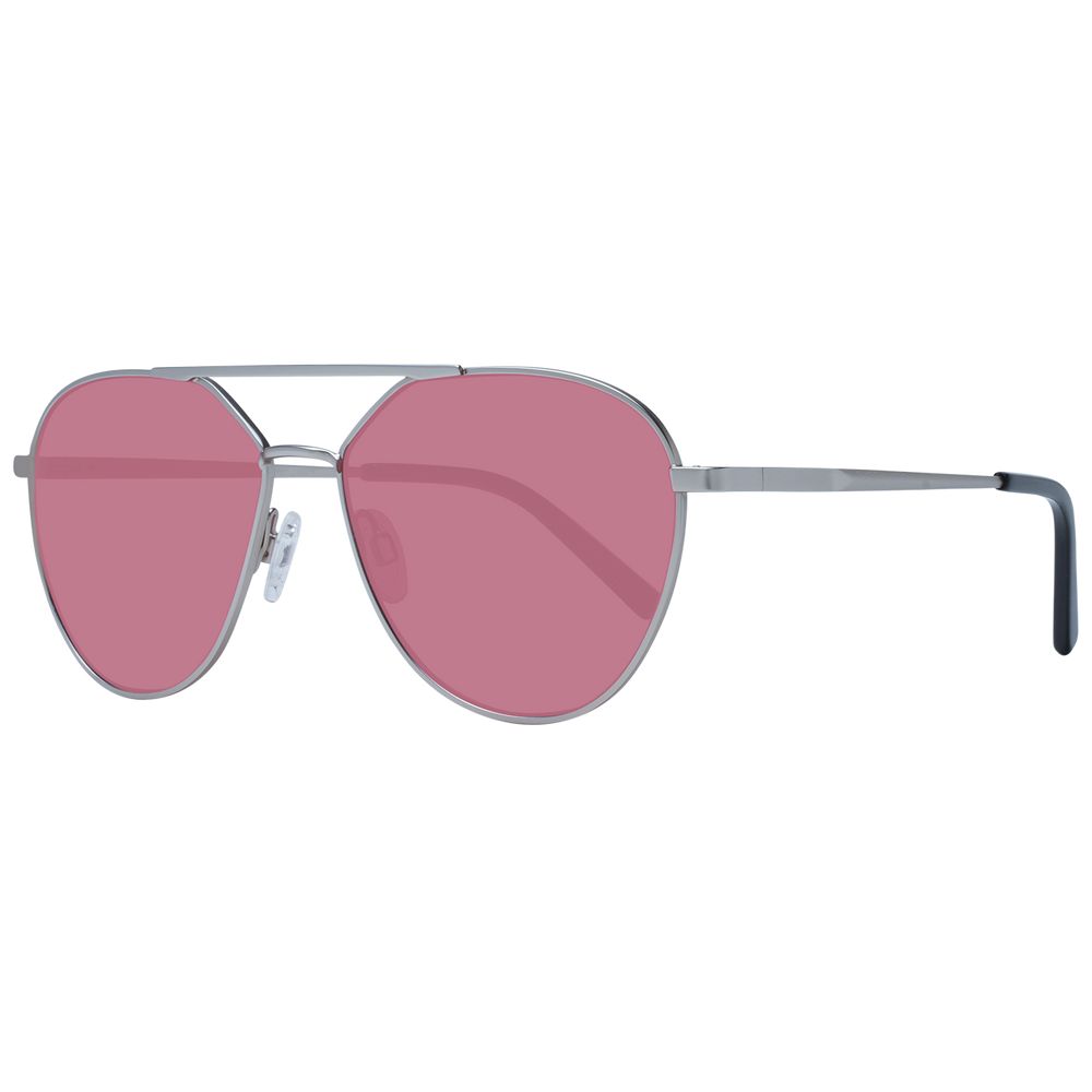 Serengeti Sonnenbrille aus silbernem Metall