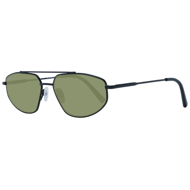 Serengeti Schwarze Sonnenbrille aus Metall