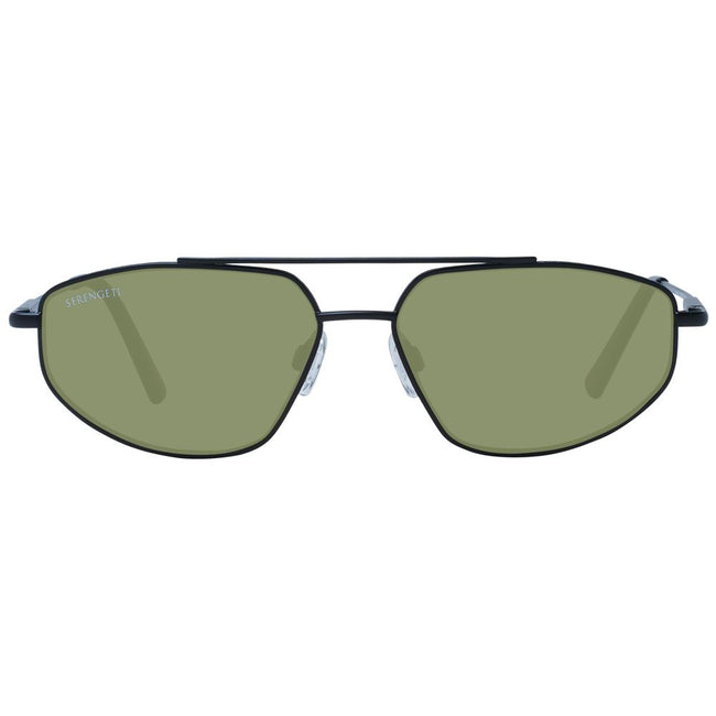 Serengeti Schwarze Sonnenbrille aus Metall