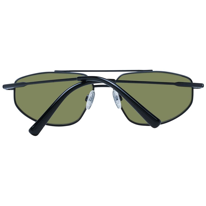 Serengeti Schwarze Sonnenbrille aus Metall