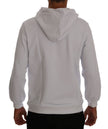 Daniele Alessandrini Weißer Pullover Hodded Baumwollpullover