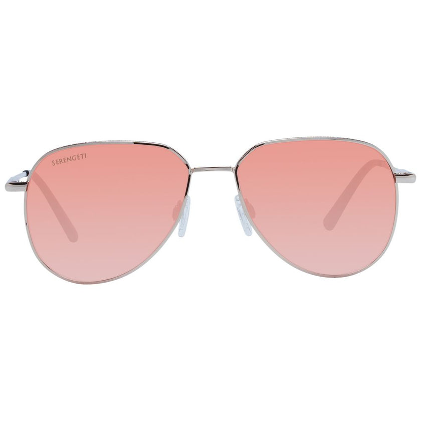 Serengeti Sonnenbrille aus Roségold-Metall
