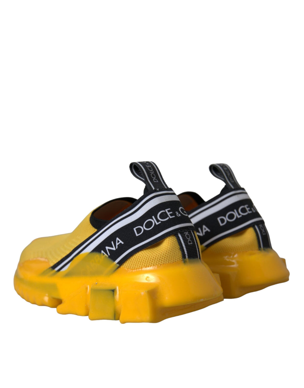 Dolce & Gabbana Yellow Sorrento Slip-On Sneakers Women's Shoes