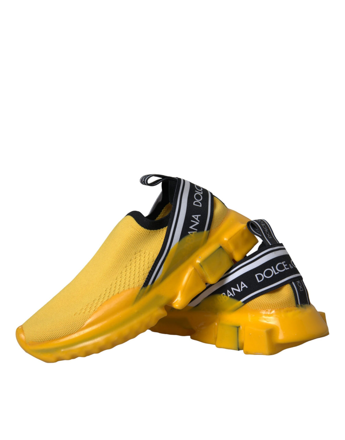 Dolce & Gabbana Yellow Sorrento Slip-On Sneakers Women's Shoes
