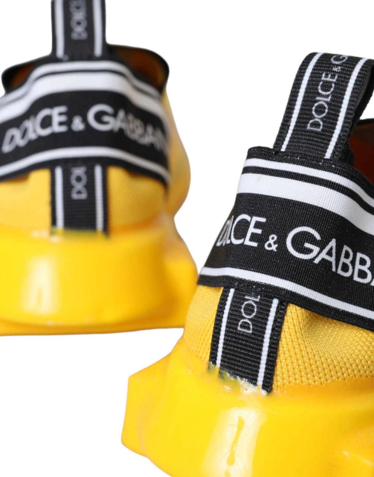 Dolce & Gabbana Yellow Sorrento Slip-On Sneakers Women's Shoes