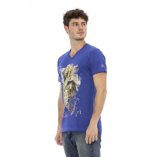 Trussardi Action Blu Baumwoll-T-Shirt für Herren