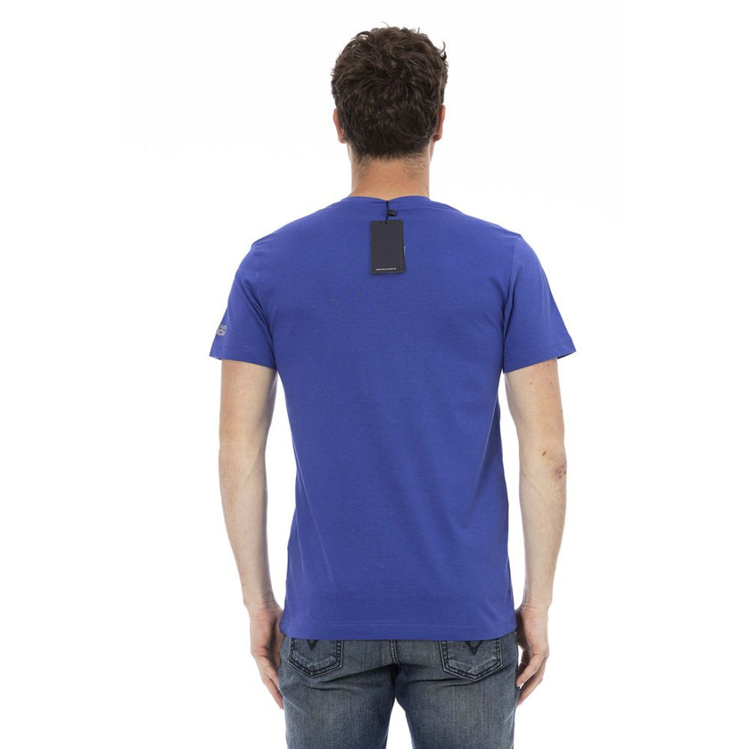 Trussardi Action Blu Baumwoll-T-Shirt für Herren