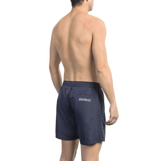 Bikkembergs Blaue Badeshorts aus Polyester