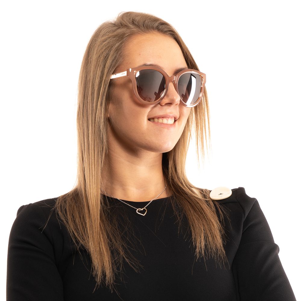 Guess Sonnenbrille aus braunem Metall & Kunststoff