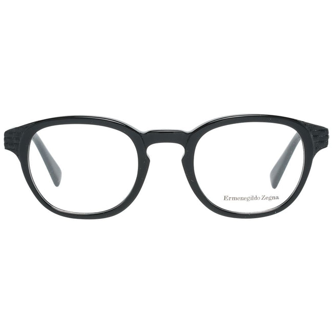 Ermenegildo Zegna Schwarze Kunststoffbrille (Gestell)